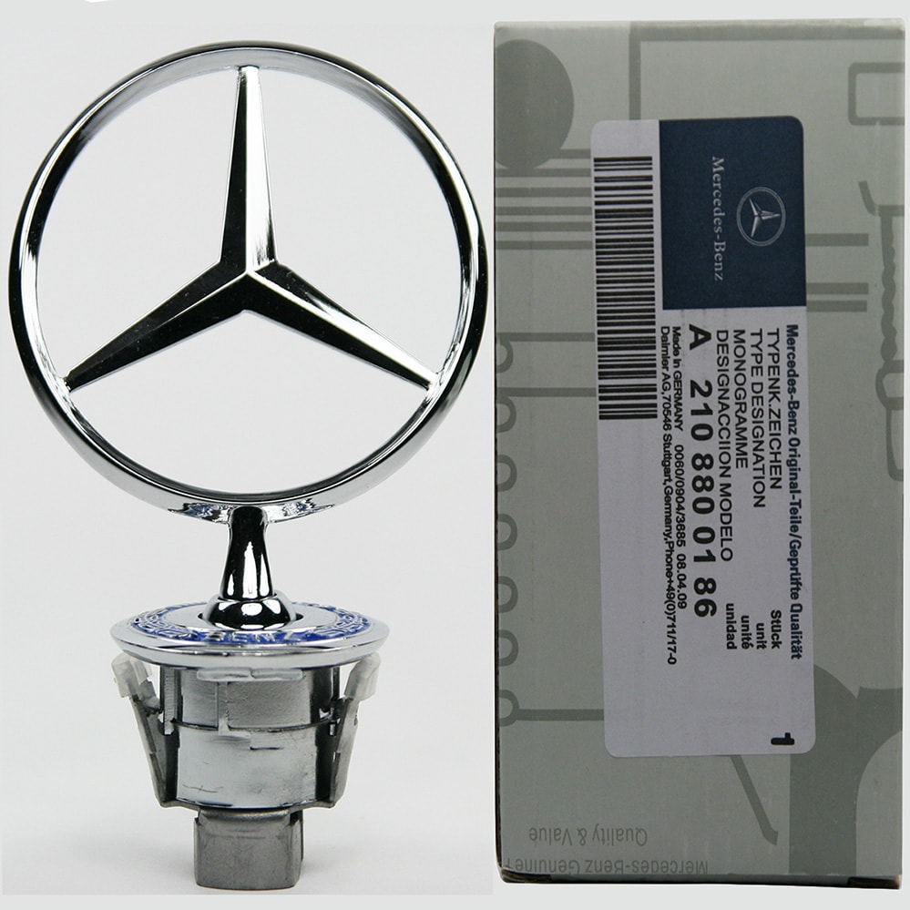 Emblème étoile debout sur le capot moteur pour Mercedes-Benz W210